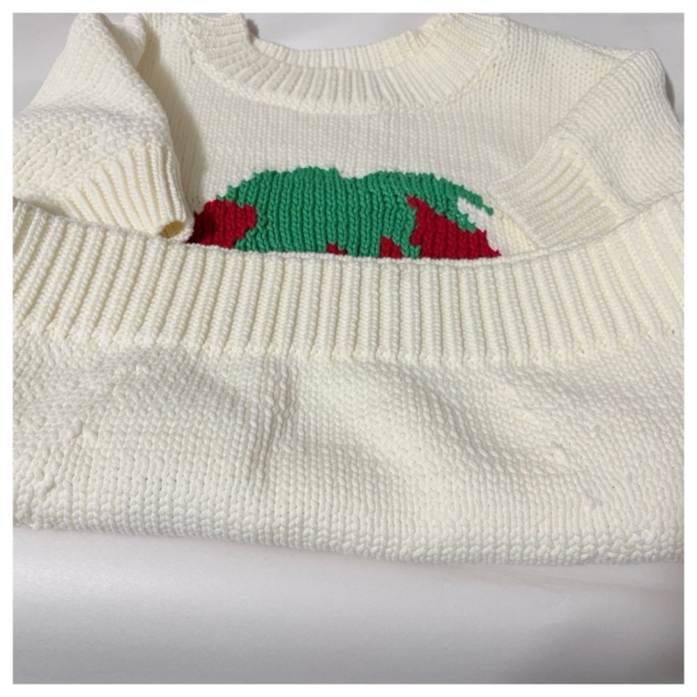 NWT Anthropologie Maeve The Pippa Crew-Neck Strawberry Sweater Cap-Sleeve XL - Picture 11 of 14